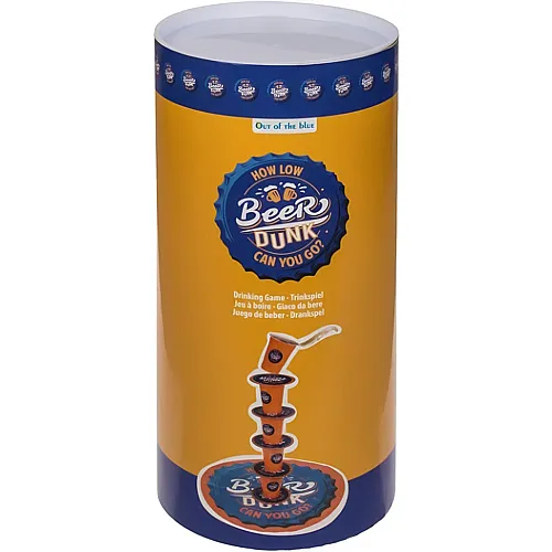 Beer Dunk drinking game set with cups, coasters, mat