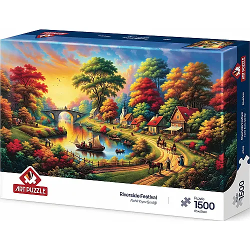 Art Puzzle Festival am Flussufer (1500Teile)