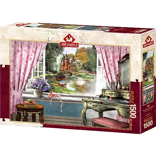 Art Puzzle Das Schloss in meinem Fenster - 1500 Teile