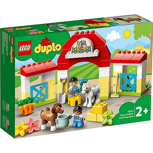 LEGO DUPLO Bauernhof Pferdestall und Ponypflege (10951)