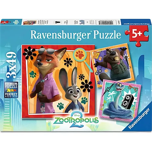 Ravensburger Puzzle 3in1 Auf neuer Mission - 49 Teile