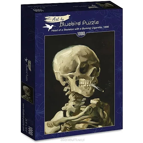 Bluebird Puzzle Vincent Van Gogh Head of a Skeleton with a Burning - 1000 Teile