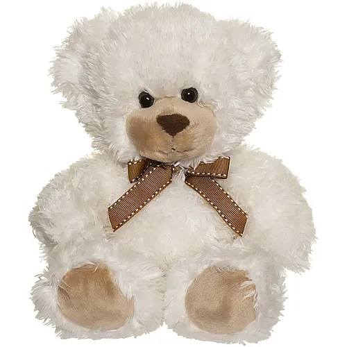 Teddykompaniet Teddy Roger mit Halsschleife Creme - 26 cm
