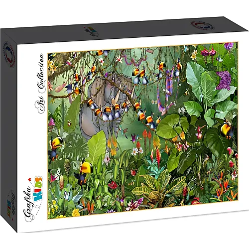 Grafika Puzzle Art Collection Fran�ois Ruyer Grafika Kids Jungle - 12 Teile