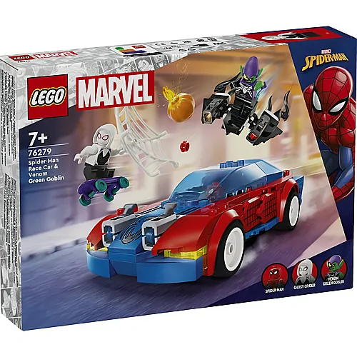 LEGO Marvel Super Heroes Spiderman Spider-Mans Rennauto & Venom Green Goblin (76279)