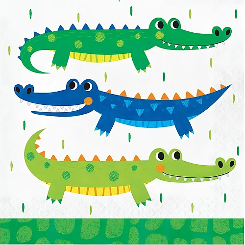 Haza Witbaard Servietten Alligator (16Teile)