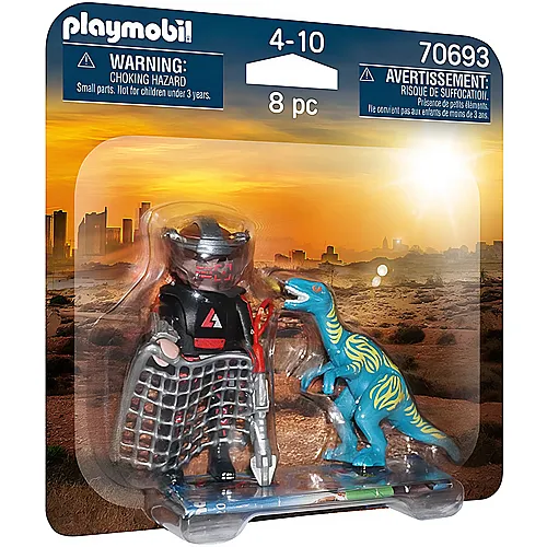 PLAYMOBIL Dinos DuoPack Jagd auf Velociraptor (70693)