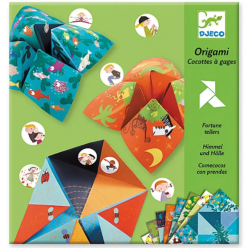 Djeco Kreativ Origami Himmel und Hlle Spiel - Tiere