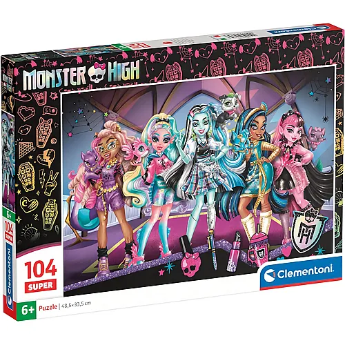 Clementoni Puzzle Supercolor Monster High (104Teile)