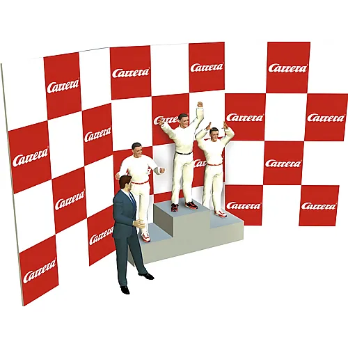 Carrera Siegerpodest mit Figuren