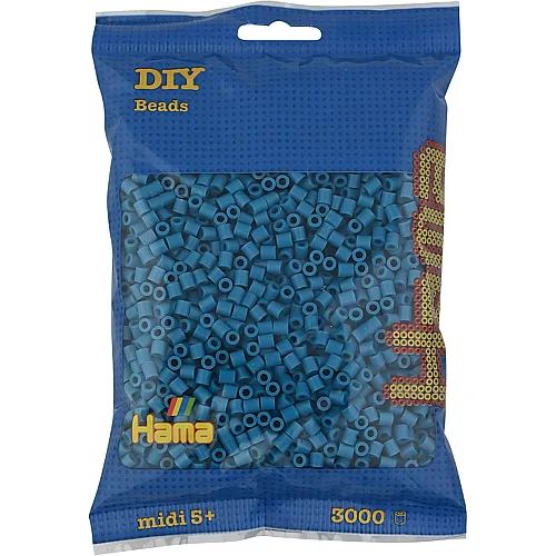 Hama Midi B�gelperlen 201-83 Petrolblau - 3000 Teile