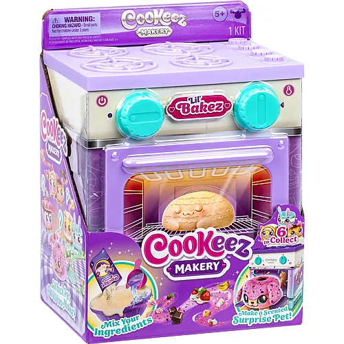 Moose Toys Cookez Makery Little Bakez Ofen Spielset mit Ofen, Plüschtier