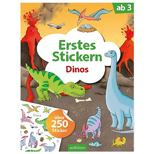 ars Edition Erstes Stickern Dinos