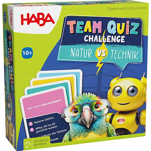 HABA Spiele Team Quiz Challenge � Natur vs. Technik