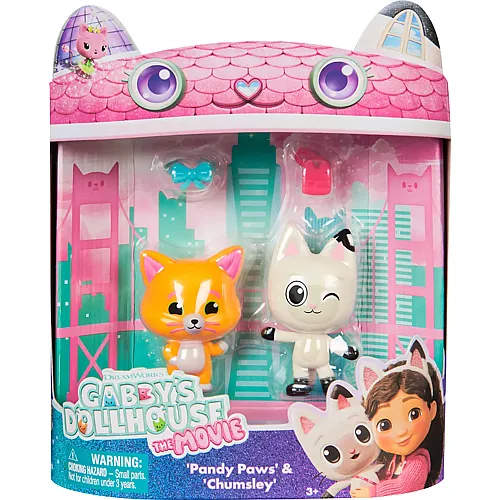 Spin Master Gabby's Dollhouse Movie Cat Francisco Figuren 2er-Set