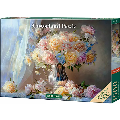 Castorland Puzzle Art Collection Pastel Peonies - 1500 Teile