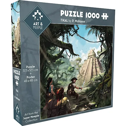 Tiki Editions Art&Meeple Paul Mafayon Tikal - 1000 Teile