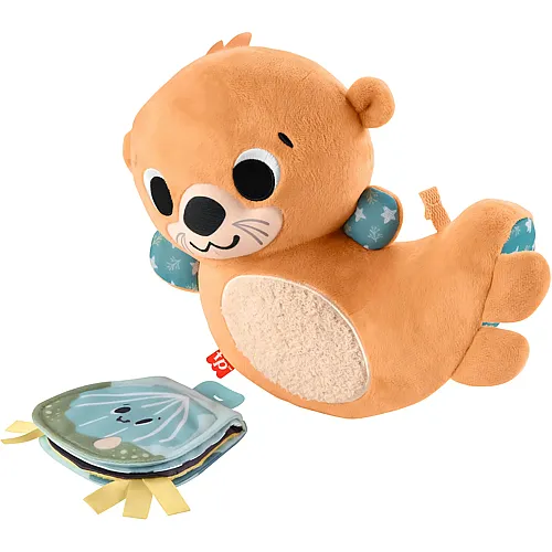 Fisher-Price Wippender 2-in-1-Otter zum Spielen in der Bauchlage mit Spielbuch