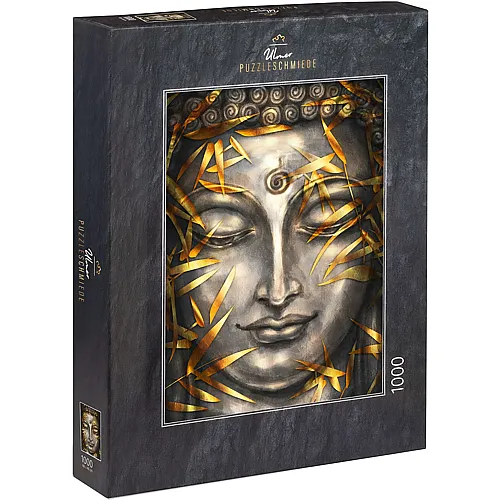 Ulmer Puzzleschmiede Buddha in Silber und Gold - 1000 Teile