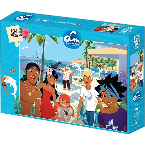 Bluebird Puzzle Oum, der weisse Delphin - 104 Teile