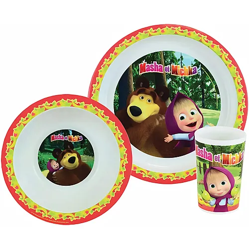 Fun House Kinder-Mahlzeiten-Set Mascha und der B�r - 3 Teile