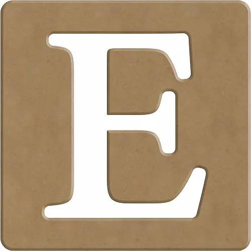 Gomille E Scrabble Buchstabe - 6cm - 10x10cm