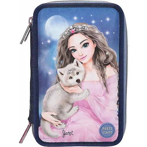 Depesche TOPModel 3-Fach Federtasche LED WOLF inkl. Stifte