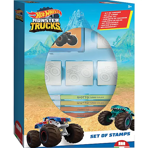 Multiprint Hot Wheels Stempelset mit 4 Stempeln