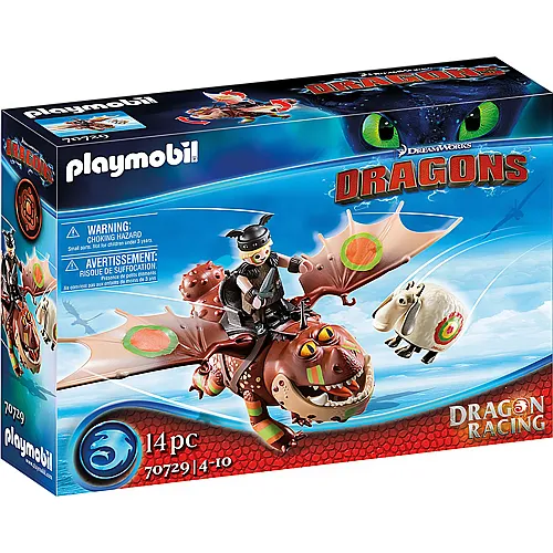 PLAYMOBIL Dragons Dragon Racing: Fischbein und Fleischklops (70729)