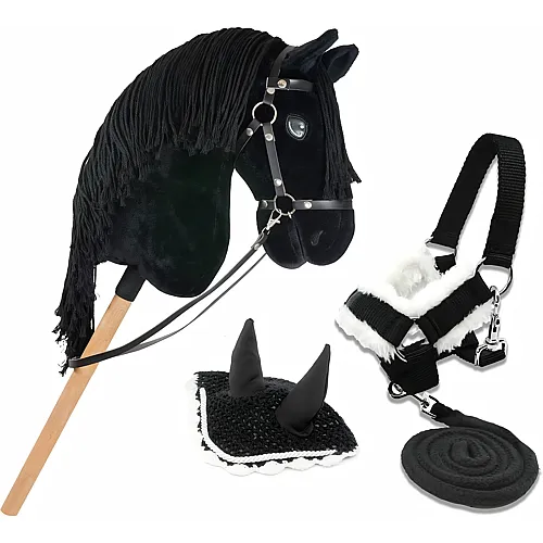 Steckenpferd Black Star A3 mit Trense