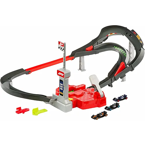Racing Formel 1 Sprint Rennstrecke mit 3 Fahrzeuge 1:64
