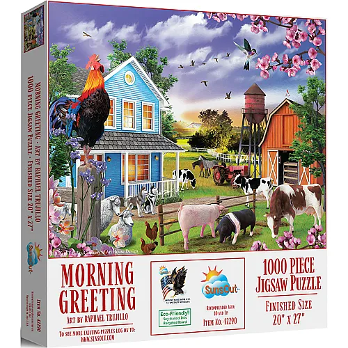 SunsOut Puzzle Raphael Trujillo Morning Greeting - 1000 Teile