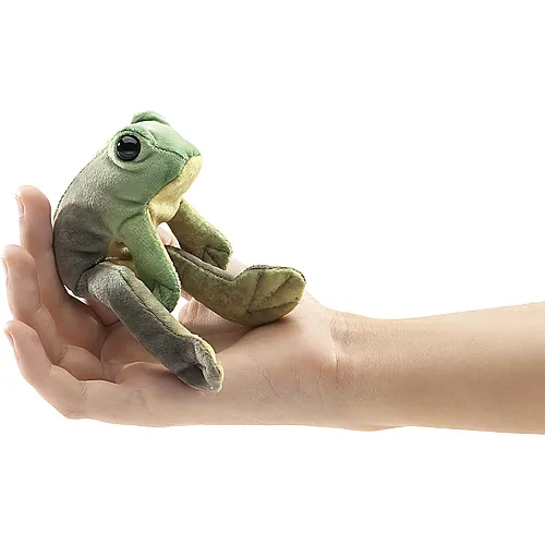 Folkmanis Fingerpuppe sitzender Frosch (13cm)