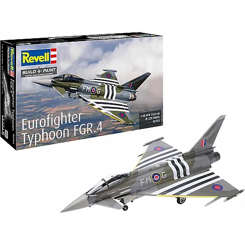 Revell Build & Paint Modellbau Eurofighter Typhoon FGR.4 - 228 Teile