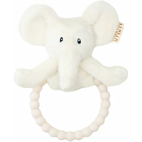 Elefant Beissring mit Rassel 15cm