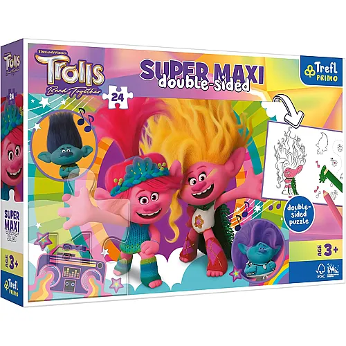 Trefl Puzzle Trolls Band Together - 24 Teile