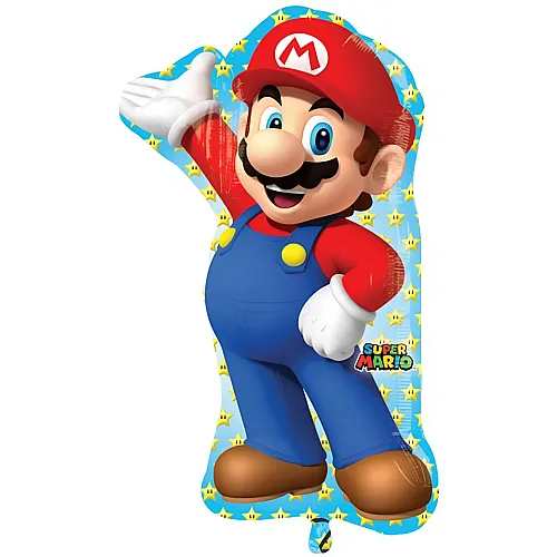 Amscan Folienballon Super Mario (55x83cm)
