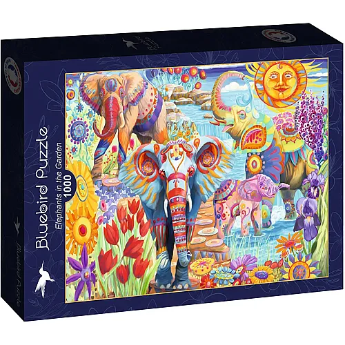 Elephants in the Garden 1000Teile