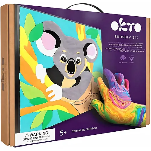 Okto Sensory Art Malen nach Zahlen mit Knetmasse Koala
