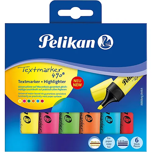 Textmarker 490 6Teile