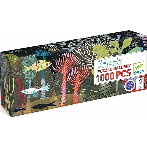 Djeco Puzzle Gallery Fish Paradise 1000 Teile