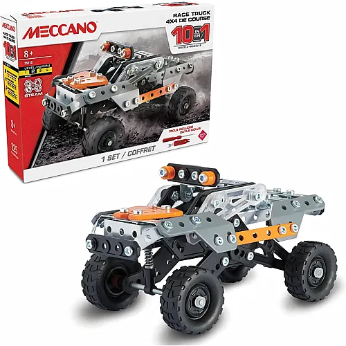 Meccano 10in1 4x4 Rennfahrzeuge (225Teile)