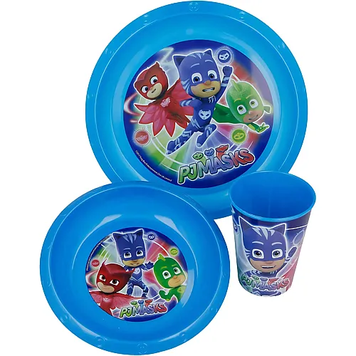 Stor PJ Masks Essensset - 3 Teile