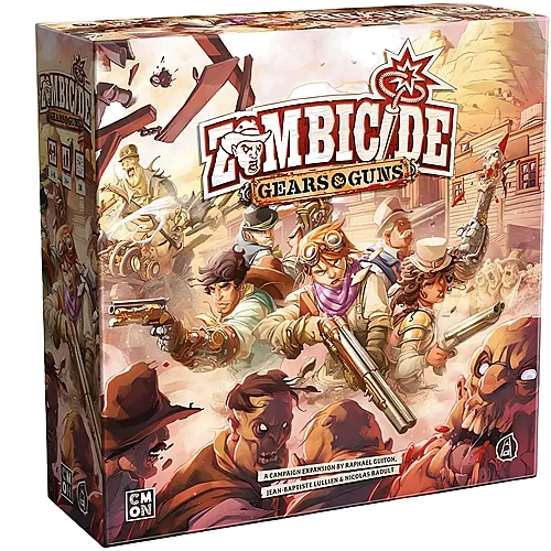 Zombicide: Undead or Alive Brettspiel Gear & Guns Expansion,Strategie-Brettspiel,Kooperatives Spiel f�r Erwachsene,Zombie-Brettspiel,Durchschnittliche Spielzeit 1 Stunde,hergestellt von CMON