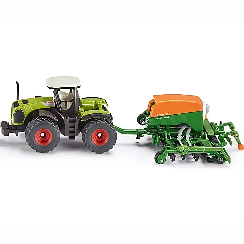 Siku Farmer Claas Traktor mit Smaschine (1:87)
