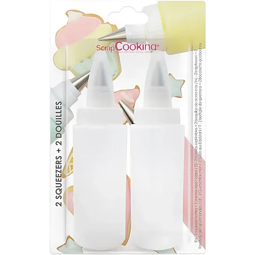 ScrapCooking Set aus 2 Spritzflaschen mit 2 Spritzd�sen f�r Zuckerguss