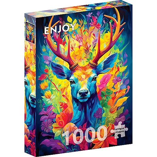 Enjoy Puzzle Gekr�nter Hirsch - 1000 Teile