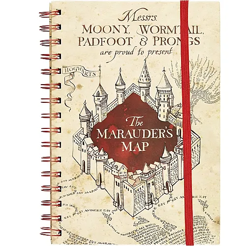 Pyramid Harry Potter: The Marauders Map - A5 Notizbuch