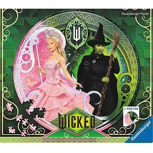 Ravensburger Puzzle 12001276 - A Story of Two Halves - 500 Teile Wicked Rundpuzzle f�r Erwachsene und Kinder ab 12 Jahren