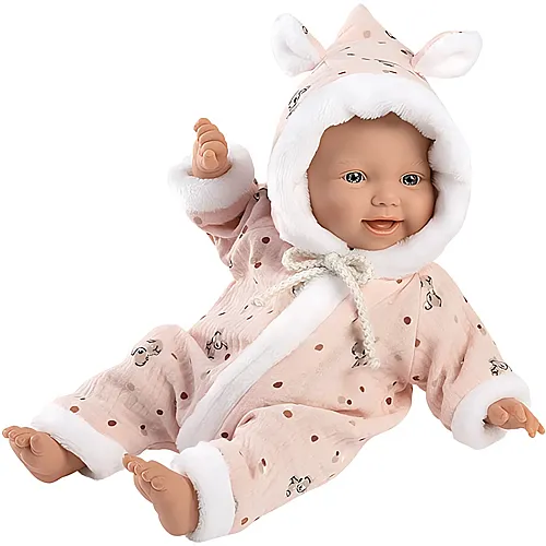 Llorens Babypuppe mit Overall Rosa (32cm)